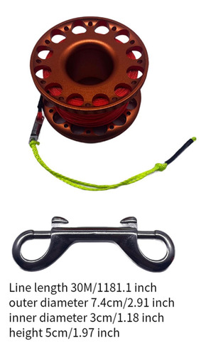 Carrete De Buceo, Carrete De Bobina De Buceo Carrete Naranja