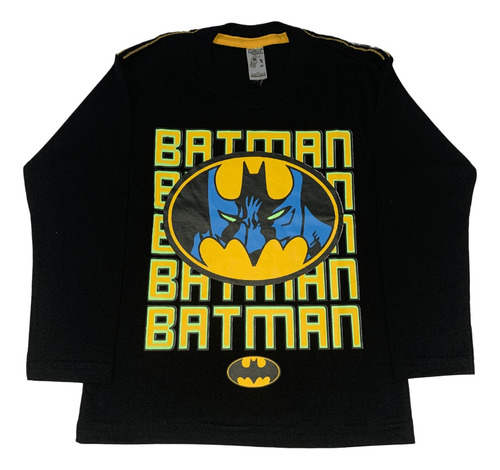 Remera Batman Gótica Batiseñal Dc Infantil Super Heroe