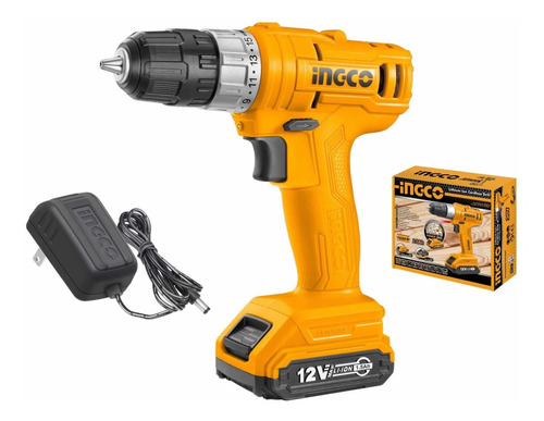 Taladro Inalámbrico Ingco 12v/0.8-10 Mm Ingco Cdli1211 C