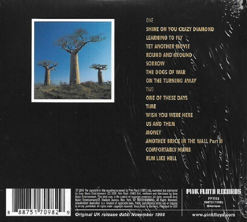 Cd Doble Pink Floyd / Delicate Sound Of Thunder (1988) Eur
