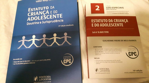 2 Livros Estatuto Da Criança E Do Adolescente Atual. 50% Off