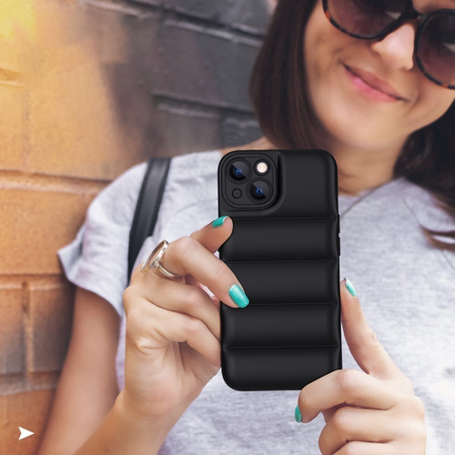 Funda Para iPhone 14 13 12 11 Plus Pro Max Puffer Tpu