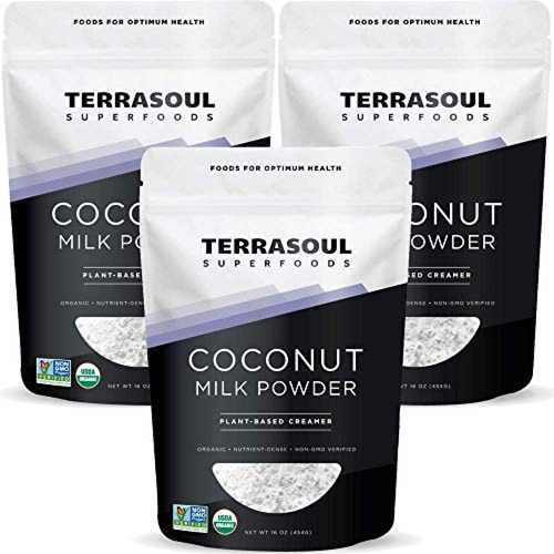 Terrasoul Superfoods Leche De Coco Orgánica En Polvo, 3 Lib