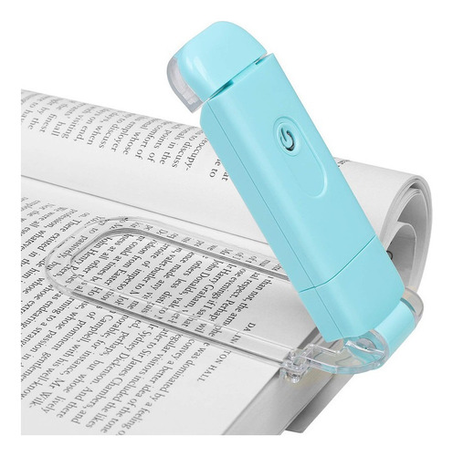 Luz De Libro Con Clip Recargable Por Usb 9 Modes Ajustable