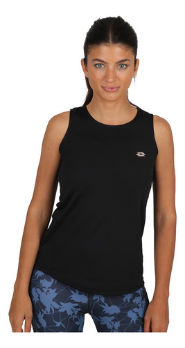 Musculosa Running Lotto Superrapida Mujer En Negro | Dexter