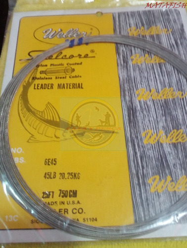 Guaya Pesca  30 Lbs Leader Troleo  Parada  Pesca  Matafish