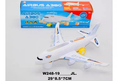 Juguete Avión Luces Sonido Movimiento Niños Bebe