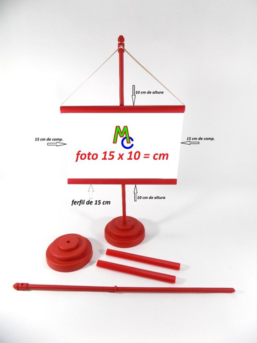 Imagem 2 de 4 de Mini Banner 10x15 Cm P/ Personalizar (perfil 15cm) 100 Pçs