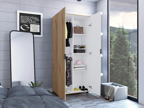 Closet Tera 180 X 80 X 48 Rta Duna Blanco Color Duna/Blanco