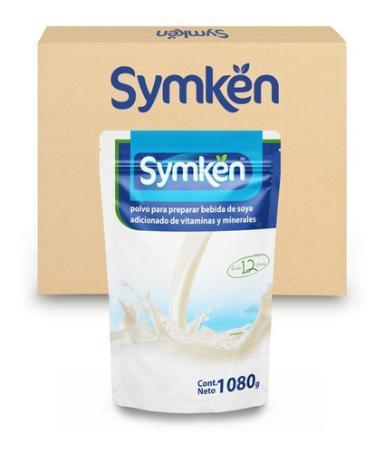 Symkën Soya Natural Bolsa 1,080g - Caja De 8 Piezas
