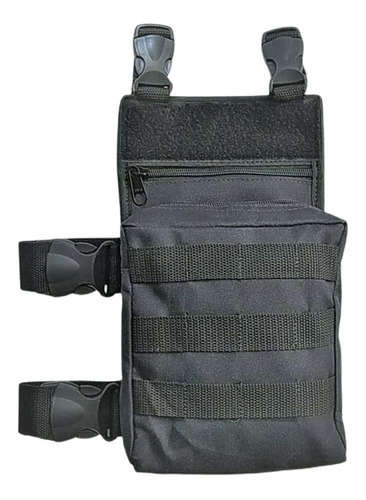  Bornal Modular Molle Tático Militar Perna Bolsa Preto 