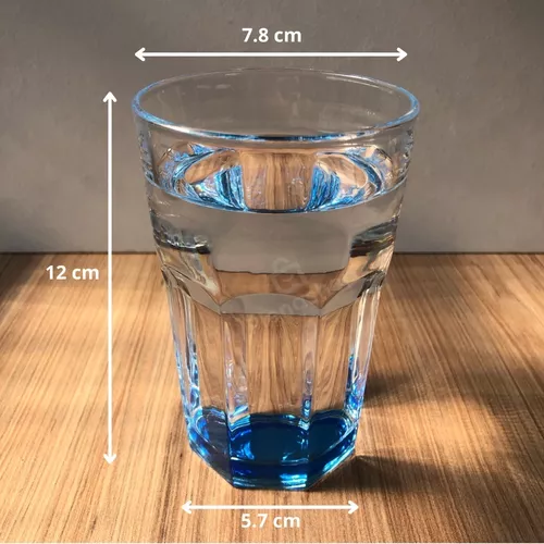 Jogo Copo Vidro 3 Peças 310ml Efeito Cores Mágica Diferente