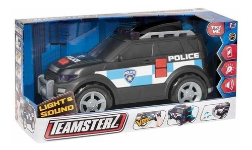 Camioneta Policía 4x4 Con Luz Y Sonido Teamsterz  14051 