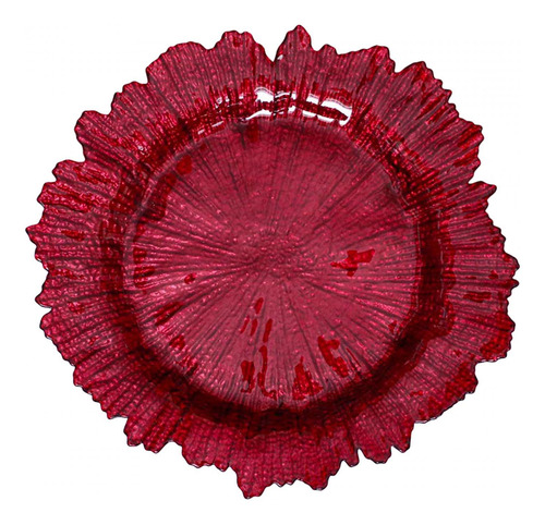 Plato De Cena, Plato Irregular, Bandeja Decorativa, Rojo