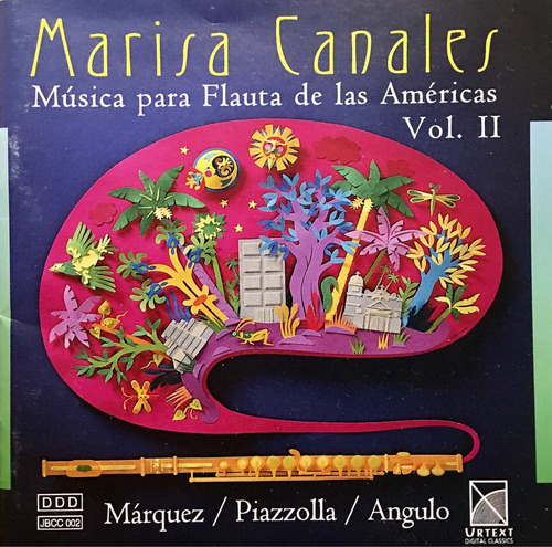 Cd Marisa Canales Musica Para Flauta Vol2 Marquez Piazzolla