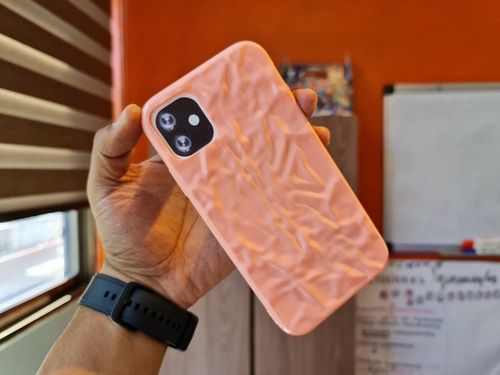 Funda Para iPhone Colores Vivos Textura 3d Moda D Goma +mica