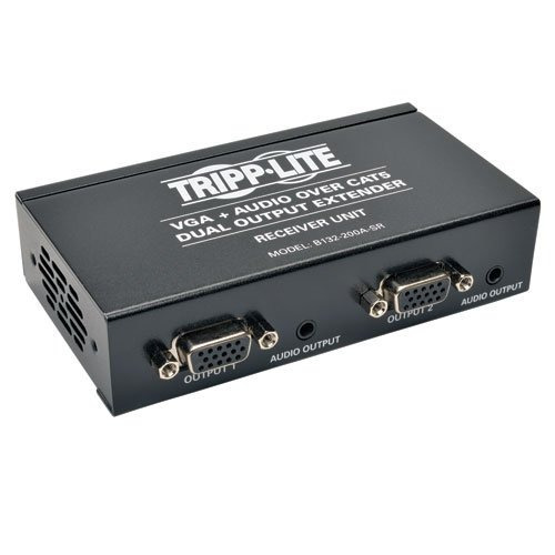 Tripp Lite Dual Vga With Audio Over Cat5 Cat6 Extender