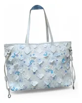Comprar Cartera De Verano Floreada Lua Carteras Color Celeste