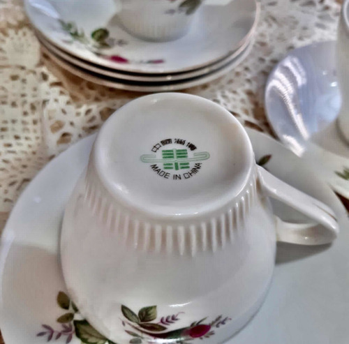 Juego De Té De Porcelana China Con Rosas