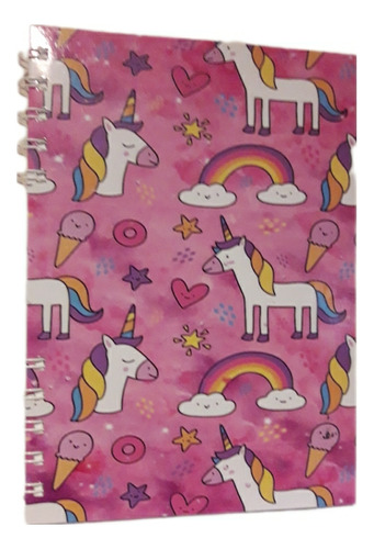 Libreta Tapa Dura Unicornio