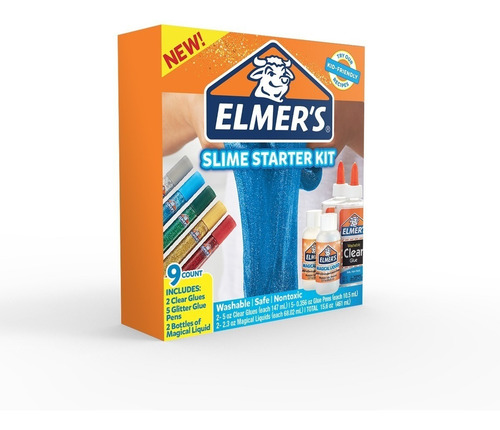 Kit Elmers Slime Principiante Cascolas Glitter