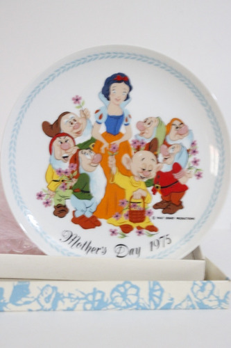 Plato Decorativo Disney 1975 Monther´s  19cm Con Certificado