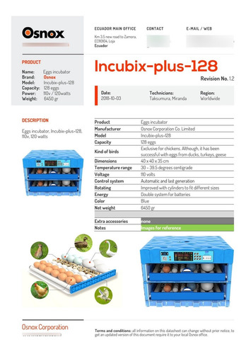 Imagen 6 de 6 de Gallinas Santo Domingo Incubadora 192h 0042