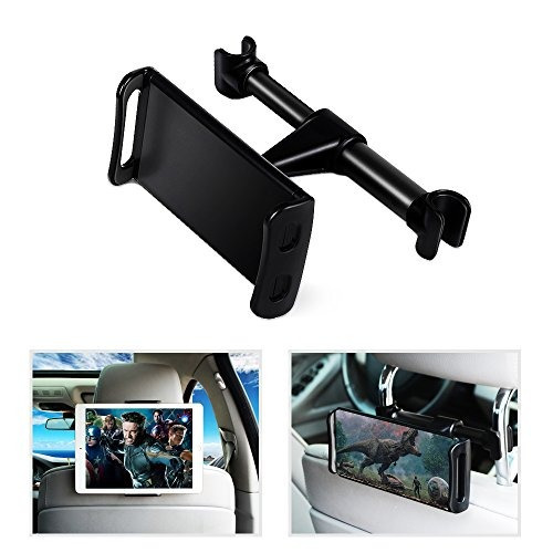 Intlife Car Seat Headrest Tablet Mount, Universal Mount Hold