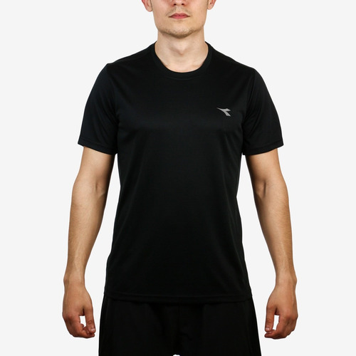 Diadora Hombre  T-shirt Deportivo Chest Stripe Dry Fit 