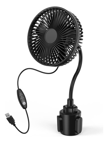 Ventilador De Coche, Usb Powered 6  Golf Cart Fan, 3 Sp...