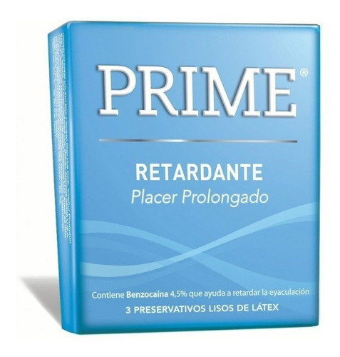 Preservativo Prime Retardante Placer Prolongado X3 