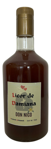 Licor De Damiana Don Nico, 750 Ml.