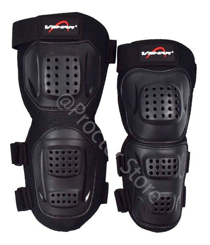 Imagen 6 de 6 de Rodilleras + Coderas Vemar Para Deportes Moto Kit Proteccion