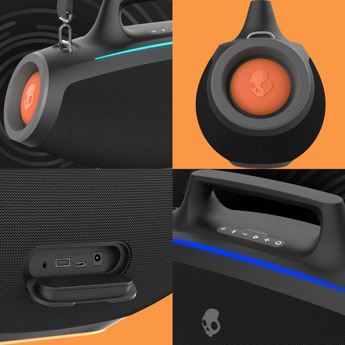 Bocina Skullcandy Barrel Xt Portátil Con Bluetooth Negra