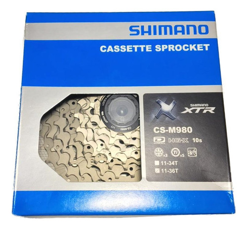 Cassete Shimano Xtr Cs-m980 11/36 10 Velocidades Titanio Mtb