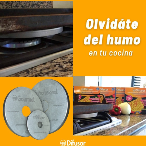 Imagen 4 de 7 de Tnr Difusor Cocina Aluminio Inyectado Auténtico Tnr 18cm