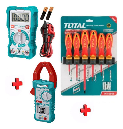 Tester Multimetro Digital Total Kit Industrial Herramientas