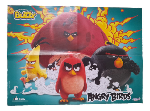 Álbum Poster Buzzy Angry Birds Vazio Excelente Estado