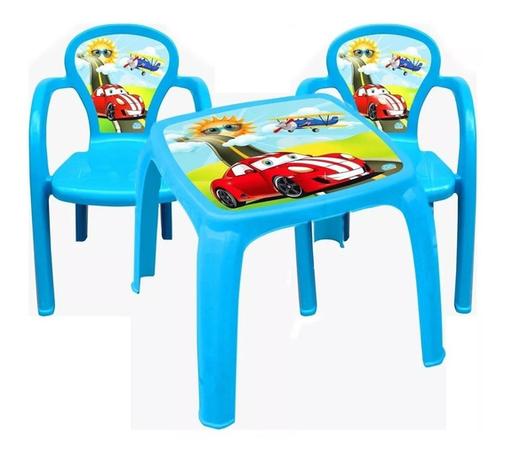 Mesa Infantil Com 2 Cadeiras Brinquedos e Hobbies no
