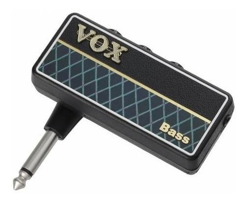 Mini Amplificador Para Bajo, Ap2-bs, Amplug Bass Vox Color Negro Y Azul