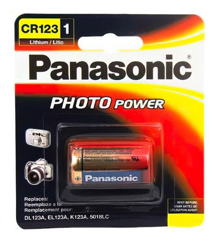 Bateria Cr123 Photo Power - Panasonic