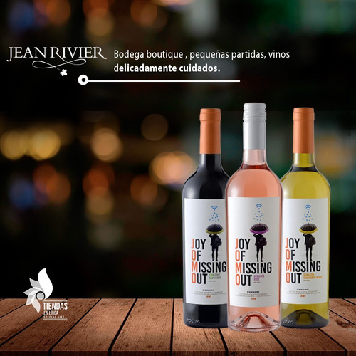 Vino Jomo Jean Rivier Pack Por 3 Tinto Blanco Rose