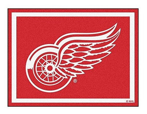 Fanmats Nhl Detroit Alas Rojas Alfombra