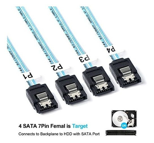 Mini Sa Cable Sata Interno Pin Sff Host Target Data Duro