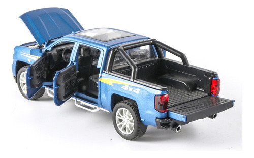 Chevrolet Silverado 4x4 Escala 1:32 Miniatura Metálica [u]