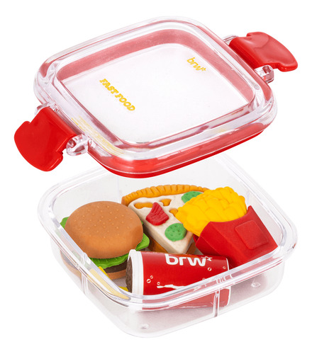 Borracha Divertida Formato De Fast Food Kit Com 4 Unidades