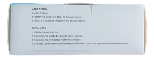 Swab Haste Plástica Estéril - 500un