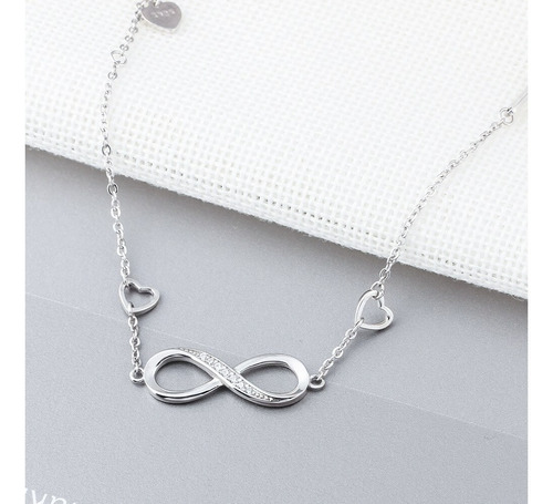 Pulsera De Plata Esterlina S925 Con Circones - Amor Infinito