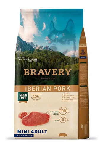 Bravery Cerdo Ibérico Mini Adulto 2kg