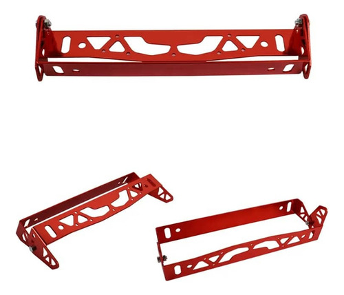 Soporte De Matrícula Para Autos De Aluminio Sparco Rojo